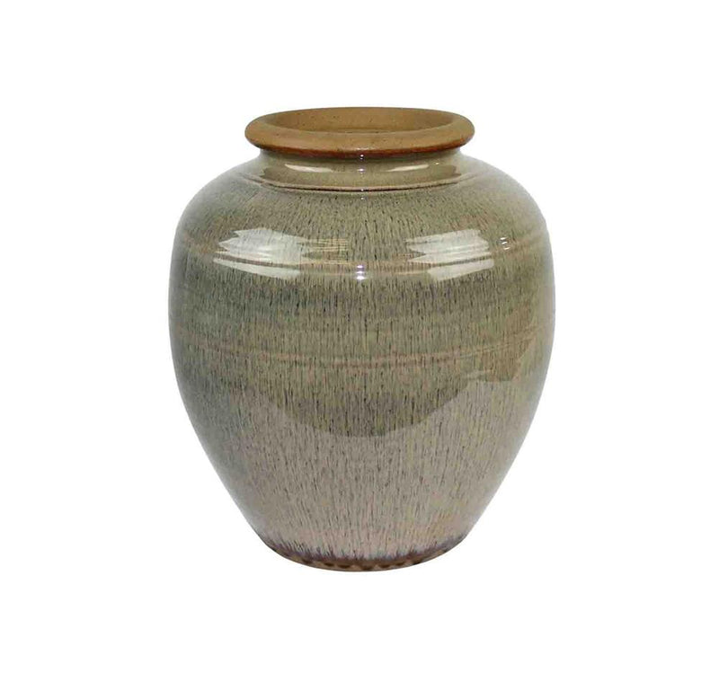 Exquisite Ceramic Vase, Beige-Vases-BEIGE-Ceramic-JadeMoghul Inc.