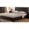 Exquisite Dark Brown Finish Queen Size Platform Bed.-Platform Beds-Dark Brown-Wood-JadeMoghul Inc.