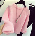 Extra Soft Basic Sweater-Pink-One Size-JadeMoghul Inc.
