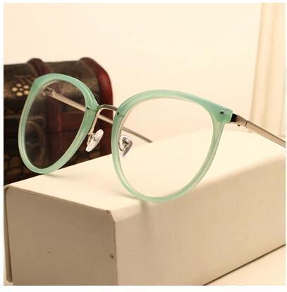 Eyeglasses Eyewear Frame Fashion Black Vintage Metal Optical Frame Reading Glasses Women Eyeglasses Frames New 2017 SojoS Oculos-AM5001C2-China-JadeMoghul Inc.