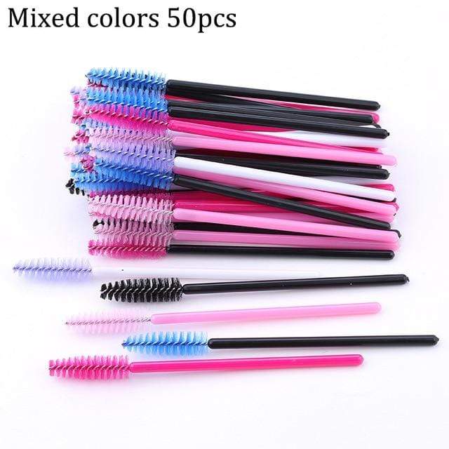 Eyelash Extension Disposable Eyebrow brush Mascara Wand Applicator Spoolers Eye Lashes Cosmetic Brushes Set makeup tools AExp
