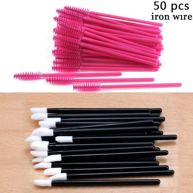 Eyelash Extension Disposable Eyebrow brush Mascara Wand Applicator Spoolers Eye Lashes Cosmetic Brushes Set makeup tools AExp