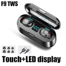 F9 TWS Bluetooth 5.0 Wireless Earphones Headphone Touch Control Earphones Stereo Sport Headset LED Display Gaming Auriculare JadeMoghul Inc. 