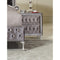 Fabric Upholstered Nightstand with Button-Tufting, Gray-Nightstand-Gray-Fabric-JadeMoghul Inc.