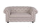 Fabric Upholstered Wooden Kids Sofa with Button Tufting, Beige-Sofa & Sectionals-Beige-Wood & Fabric-JadeMoghul Inc.