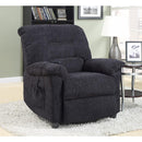 Fabulous Deep Gray Power lift Recliner-Recliner Chairs-Gray-FABRIC-JadeMoghul Inc.