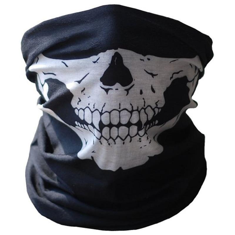 Face Mask Bicycle Ski Skull Half Face Mask Ghost Scarf Multi Use Neck Warmer COD 2017,JULY,5--JadeMoghul Inc.