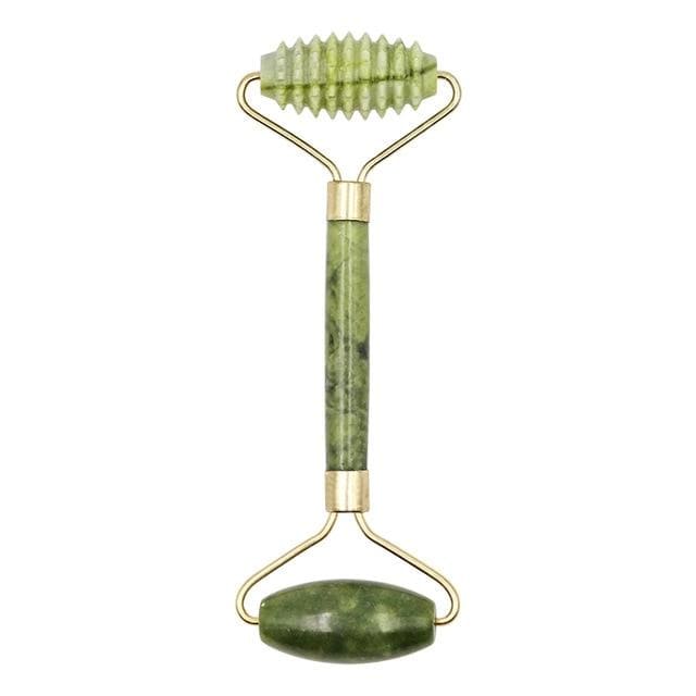 Facial Massage Roller Guasha Board Double Heads Jade Stone Face Lift Body Skin Relaxation Slimming Beauty Neck Thin Lift AExp