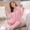 Factory Sale 2018 WAVMIT Women Pajamas Suits Lovely Home Wear long Sleeve cottonPyjamas Comfortable Girl Pijamas Mujer Sleepwear-C Q 2205-XL-JadeMoghul Inc.