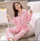 Factory Sale 2018 WAVMIT Women Pajamas Suits Lovely Home Wear long Sleeve cottonPyjamas Comfortable Girl Pijamas Mujer Sleepwear-C Q 2205-XL-JadeMoghul Inc.
