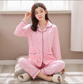 Factory Sale 2018 WAVMIT Women Pajamas Suits Lovely Home Wear long Sleeve cottonPyjamas Comfortable Girl Pijamas Mujer Sleepwear-C Q 2206 FEN-XL-JadeMoghul Inc.