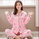 Factory Sale 2018 WAVMIT Women Pajamas Suits Lovely Home Wear long Sleeve cottonPyjamas Comfortable Girl Pijamas Mujer Sleepwear-C Q 3812-XL-JadeMoghul Inc.