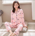 Factory Sale 2018 WAVMIT Women Pajamas Suits Lovely Home Wear long Sleeve cottonPyjamas Comfortable Girl Pijamas Mujer Sleepwear-C Q 3817-XL-JadeMoghul Inc.