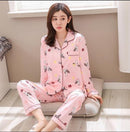 Factory Sale 2018 WAVMIT Women Pajamas Suits Lovely Home Wear long Sleeve cottonPyjamas Comfortable Girl Pijamas Mujer Sleepwear-C Q 3817-XL-JadeMoghul Inc.