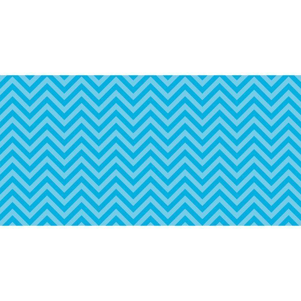 FADELESS 48X50 AQUA CHEVRON DESIGN-Arts & Crafts-JadeMoghul Inc.