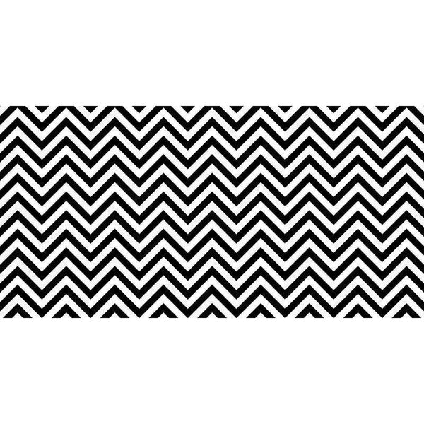 FADELESS 48X50FT B&W CHEVRON DESIGN-Arts & Crafts-JadeMoghul Inc.