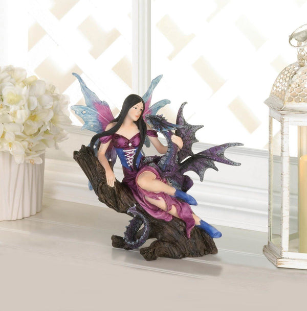 Cheap Home Decor Fairy And Dragon Figurine