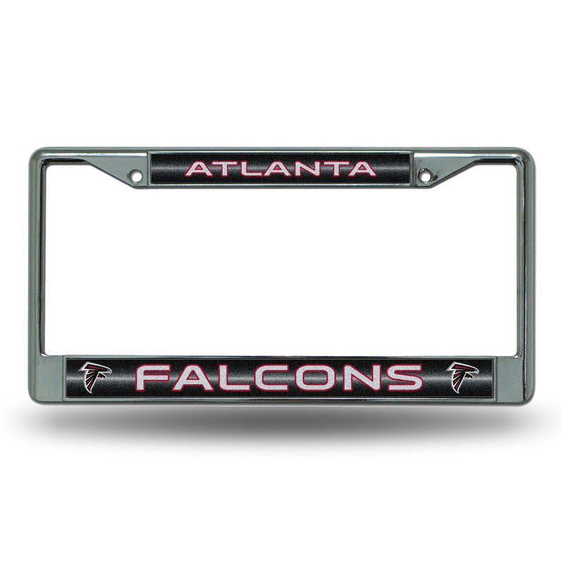 Cute License Plate Frames Falcons Bling Chrome Frame