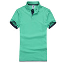 FALIZA 2018 New Brand Camisa Polos Shirt Men Design Breathable Cotton Casual Short Sleeve Mens Polos Shirts Plus Size XXXL TX107-Green Navy-S-JadeMoghul Inc.