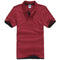 FALIZA 2018 New Brand Camisa Polos Shirt Men Design Breathable Cotton Casual Short Sleeve Mens Polos Shirts Plus Size XXXL TX107-Red Black-S-JadeMoghul Inc.