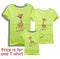 Family Look Animals Giraffe T Shirts Summer Family Matching Clothes Father Mother Kids Outfits Cotton Tees Free Shipping 5XL-Black-Female S-JadeMoghul Inc.