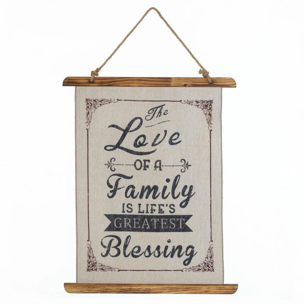Decoration Ideas Family Love Linen Wall Art