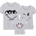 Family matching clothes mother daughter dresses son outfits cotton casual short-sleeve T-shirt family look father baby clothing-Grey-Female 160-JadeMoghul Inc.
