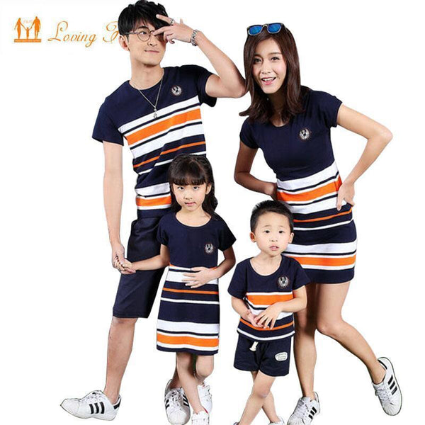 Family Matching Clothing - T-shirt Outfits Mother And Daughter Dress-boy T shirt-M-JadeMoghul Inc.