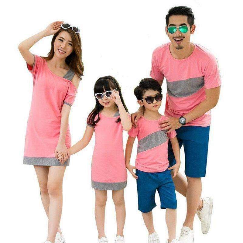 Family Matching Summer Outfits-black Boy t shirt-S-JadeMoghul Inc.