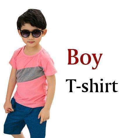 Family Matching Summer Outfits-pink Boy t shirt-S-JadeMoghul Inc.