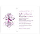 Fanciful Monogram Invitation Indigo Blue (Pack of 1)-Invitations & Stationery Essentials-Black-JadeMoghul Inc.