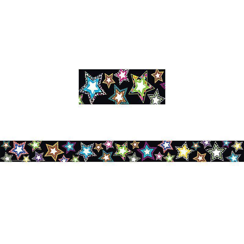 FANCY STARS STRAIGHT BORDER TRIM-Learning Materials-JadeMoghul Inc.