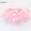 Fanfiluca Baby Girls Tutu Skirt 3 Layers Super Soft Mesh Lace Baby Tutu Skirts 4 Colors for 3M-24M-Pink-0-3 months-JadeMoghul Inc.