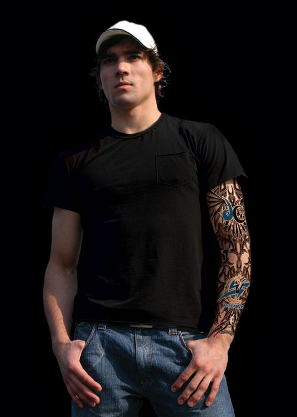 Fans Ink Tribal Tattoo Caucasian - Washington Wizards-LICENSED NOVELTIES-JadeMoghul Inc.