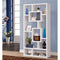 Fantastic Geometric Cubed Rectangular bookcase, White-Book Cases-WHITE-MELAMINE PAPER-JadeMoghul Inc.