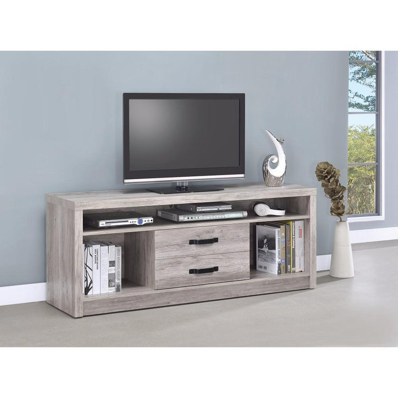 Fantastic Gray driftwood tv console-Entertainment Centers and Tv Stands-Gray-PARTICLE BOARD-JadeMoghul Inc.