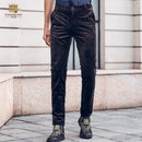 FANZHUAN brand Free shipping designer men's male New 2108 autumn spring skinny suede printed European slim trousers pants 818065-30-JadeMoghul Inc.