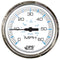 Faria 4" Chesepeake White SS Studded Speedometer - 60MPH (GPS) [33839]-Gauges-JadeMoghul Inc.