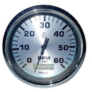 Faria 4" Spun Silver Tachometer w-Hourmeter 6000 RPM - Gas - Inboard [36032]-Gauges-JadeMoghul Inc.