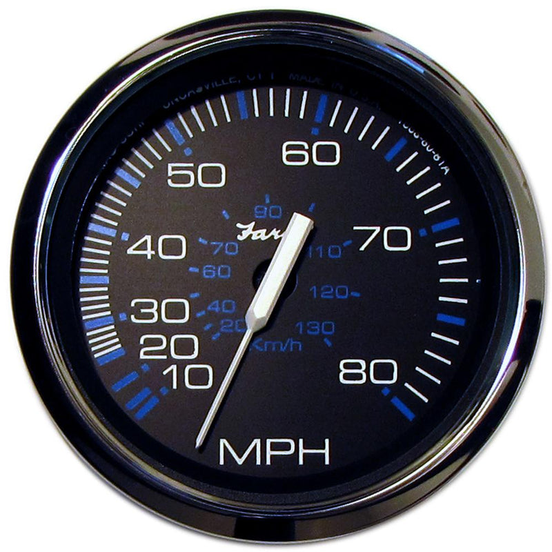 Faria Chesapeake Black SS 4" Speedometer - 80MPH (Mechanical) [33705]-Gauges-JadeMoghul Inc.