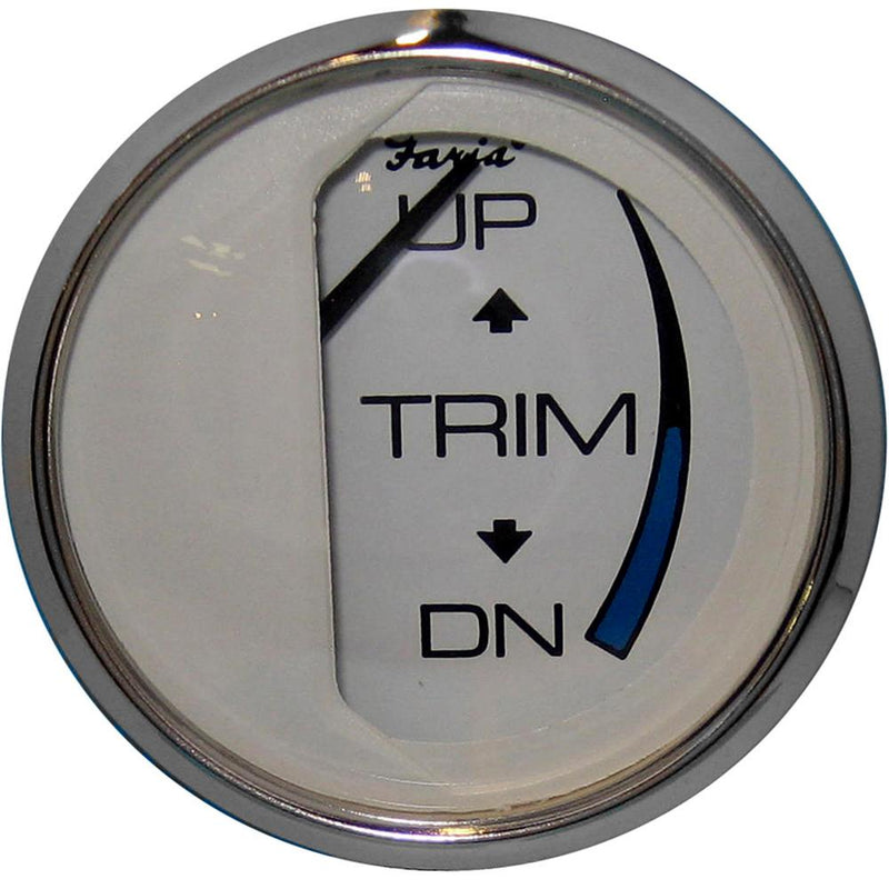 Faria Chesapeake White SS 2" Trim Gauge (Mercury - Mariner - Mercruiser - Volvo DP - Yamaha-2001 and newer) [13807]-Gauges-JadeMoghul Inc.