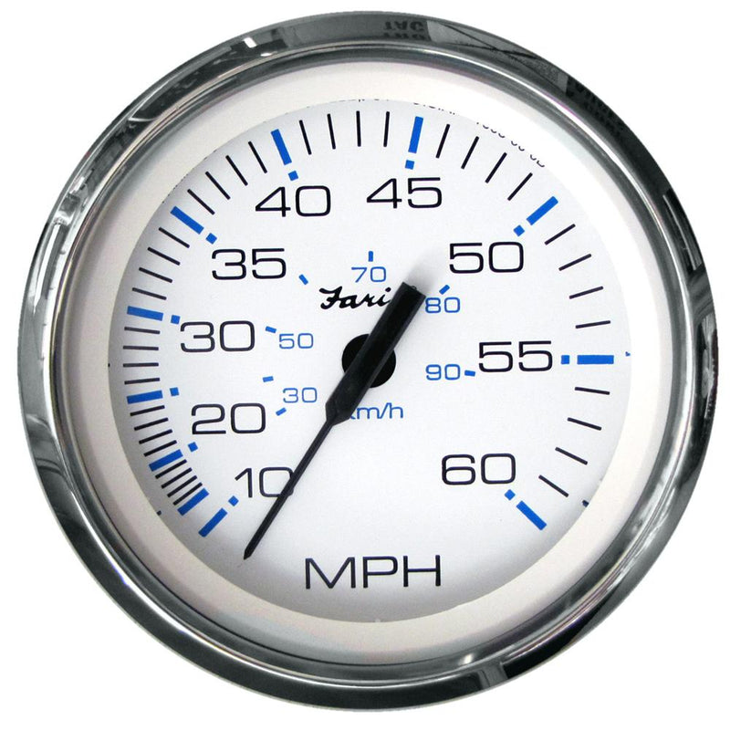 Faria Chesapeake White SS 4" Speedometer - 60MPH (Mechanical) [33811]-Gauges-JadeMoghul Inc.