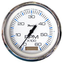 Faria Chesapeake White SS 4" Tachometer w-Hourmeter - 6,000 RPM (Gas - Inboard) [33832]-Gauges-JadeMoghul Inc.