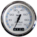 Faria Chesapeake White SS 4" Tachometer w-Suzuki Monitor - 7,000 RPM (Gas - Suzuki Outboard) [33860]-Gauges-JadeMoghul Inc.