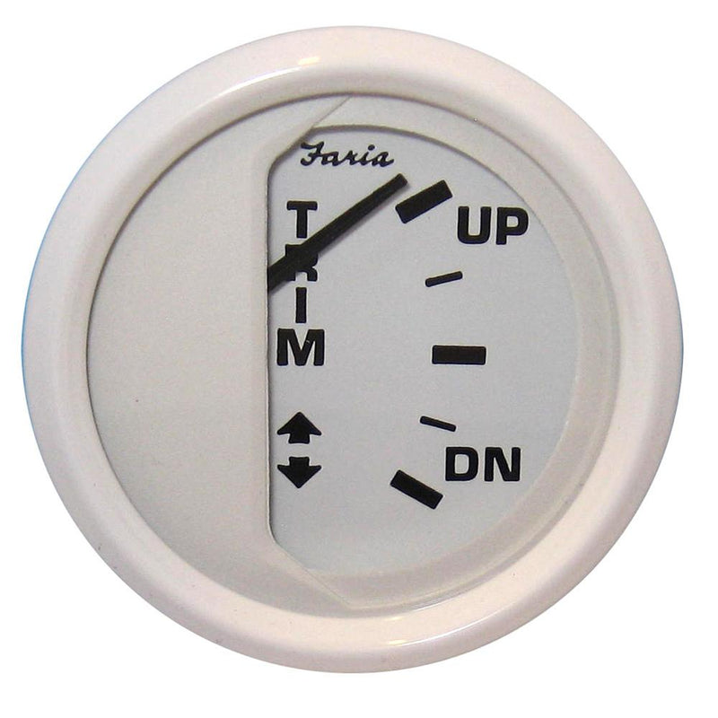 Faria Dress White 2" Trim Gauge (J-E-Suzuki Outboard) [13123]-Gauges-JadeMoghul Inc.