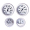 Faria Dress White Boxed Set - Outboard Motors [KT9794]-Gauges-JadeMoghul Inc.