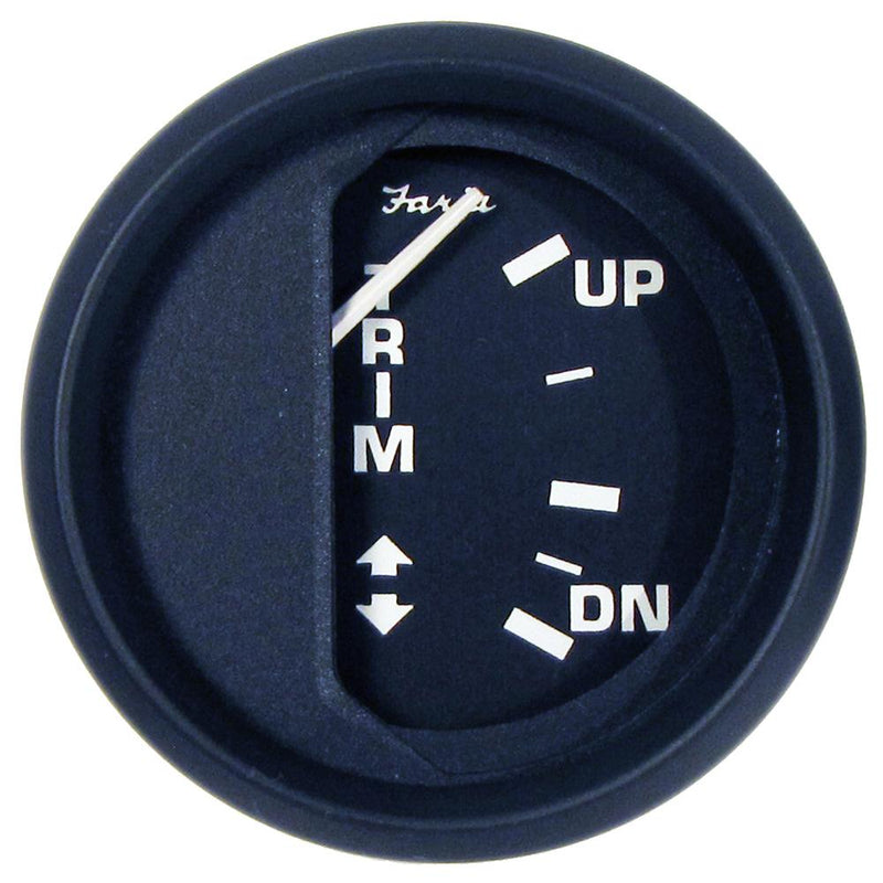 Faria Euro Black 2" Trim Gauge (J-E-Suzuki Outboard) [12827]-Gauges-JadeMoghul Inc.