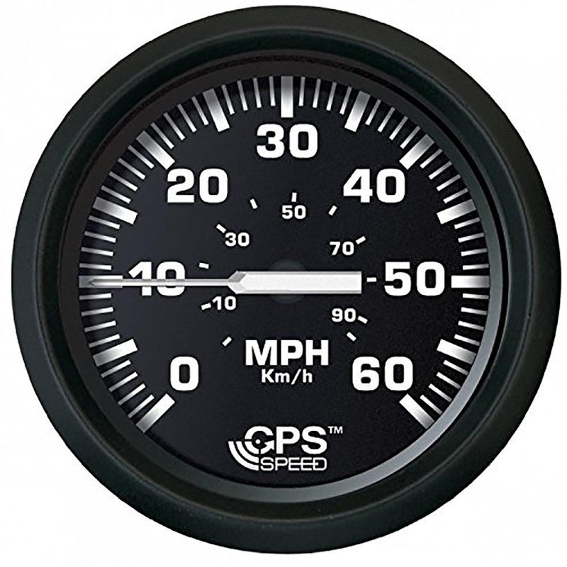 Faria Euro Black 4" Speedometer 60MPH -GPS [32816]-Gauges-JadeMoghul Inc.