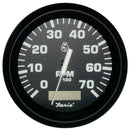 Faria Euro Black 4" Tachometer w-Hourmeter - 7,000 RPM (Gas - Outboard) [32840]-Gauges-JadeMoghul Inc.