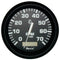 Faria Euro Black 4" Tachometer w-Hourmeter - 7,000 RPM (Gas - Outboard) [32840]-Gauges-JadeMoghul Inc.